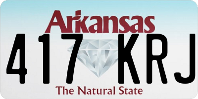 AR license plate 417KRJ