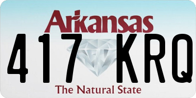 AR license plate 417KRQ