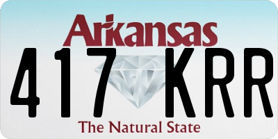 AR license plate 417KRR