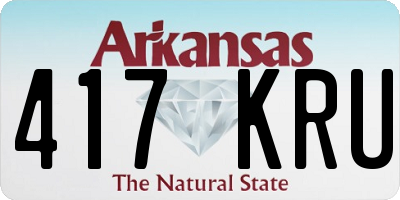 AR license plate 417KRU