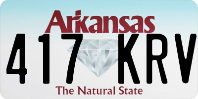 AR license plate 417KRV