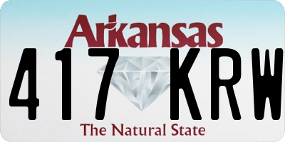 AR license plate 417KRW