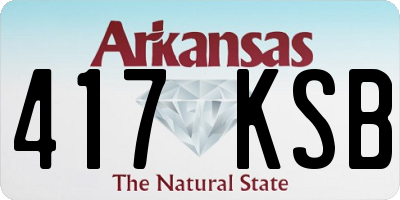 AR license plate 417KSB