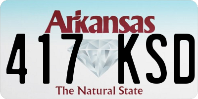 AR license plate 417KSD