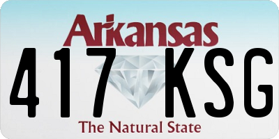 AR license plate 417KSG