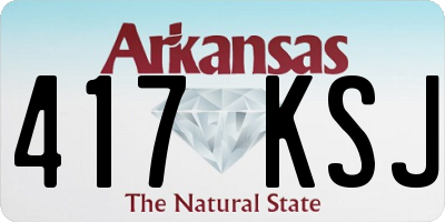AR license plate 417KSJ