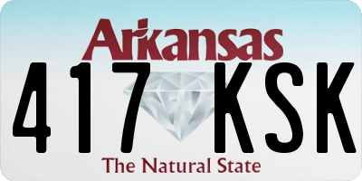 AR license plate 417KSK