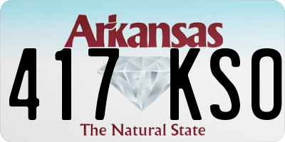 AR license plate 417KSO