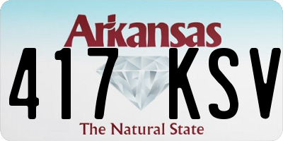 AR license plate 417KSV
