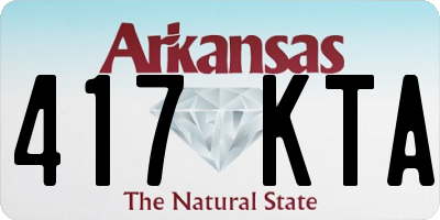 AR license plate 417KTA