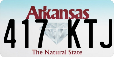 AR license plate 417KTJ