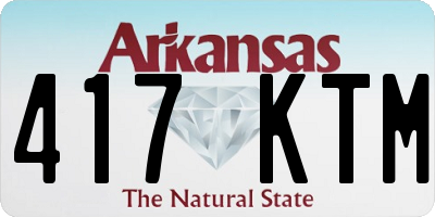 AR license plate 417KTM