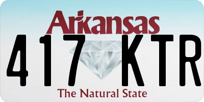 AR license plate 417KTR