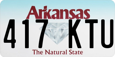 AR license plate 417KTU