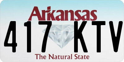 AR license plate 417KTV