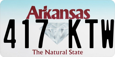 AR license plate 417KTW