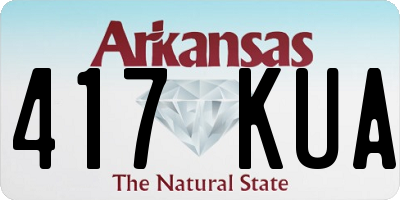 AR license plate 417KUA