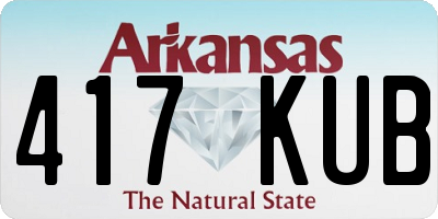 AR license plate 417KUB
