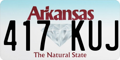 AR license plate 417KUJ