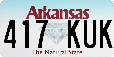AR license plate 417KUK