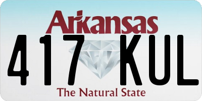 AR license plate 417KUL