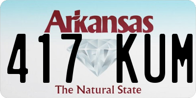AR license plate 417KUM