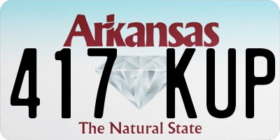 AR license plate 417KUP