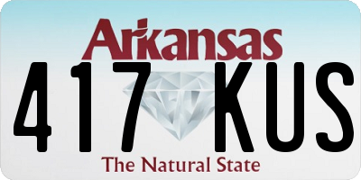 AR license plate 417KUS