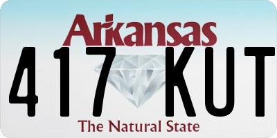AR license plate 417KUT