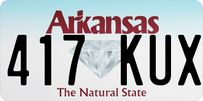 AR license plate 417KUX
