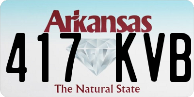 AR license plate 417KVB