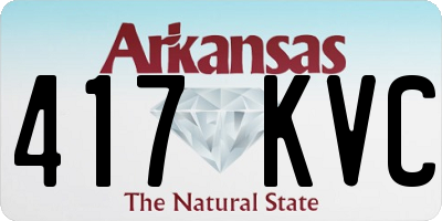 AR license plate 417KVC