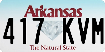 AR license plate 417KVM