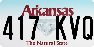 AR license plate 417KVQ