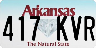 AR license plate 417KVR