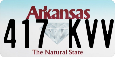 AR license plate 417KVV
