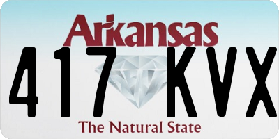 AR license plate 417KVX