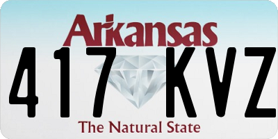 AR license plate 417KVZ