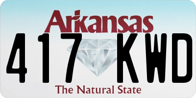 AR license plate 417KWD