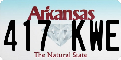 AR license plate 417KWE