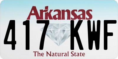 AR license plate 417KWF