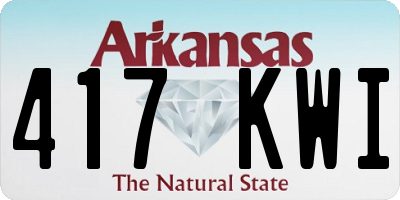 AR license plate 417KWI