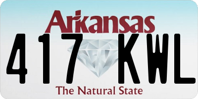 AR license plate 417KWL