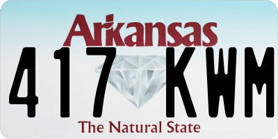 AR license plate 417KWM