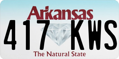 AR license plate 417KWS