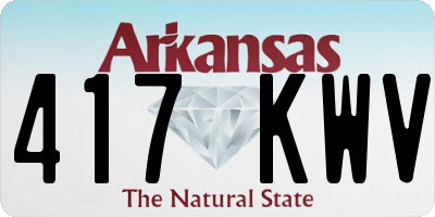 AR license plate 417KWV
