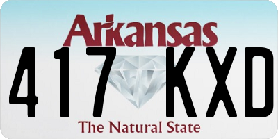 AR license plate 417KXD