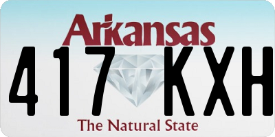 AR license plate 417KXH