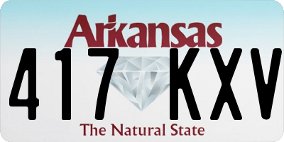 AR license plate 417KXV