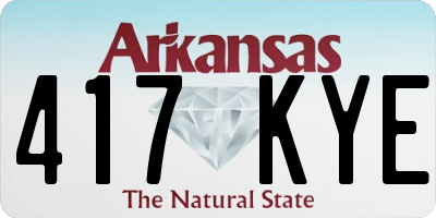 AR license plate 417KYE